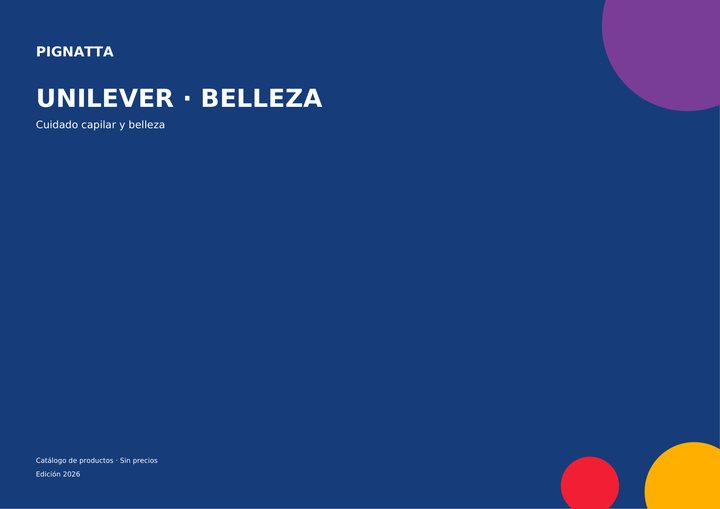 Portada del catálogo de belleza Unilever 2026